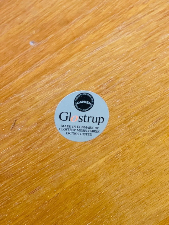 Image 1 of Deense ovale teakhouten salontafel van Glostrup Møbelfabrik, jaren 60