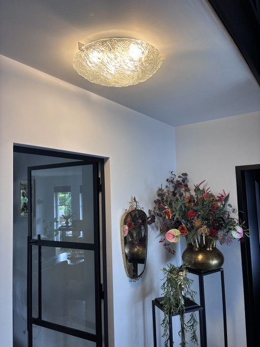 40 cm Large Ice Glass Kaiser Idell Ceiling Lamp Made of Murano Glass – plafondlampen (photo 2 of 15)