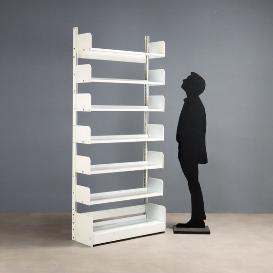 Image 1 of Vintage White Metal Bookcase