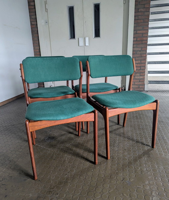 Image 1 of 4x Erik Buch Model 49 Chairs - O.D. Møbler - 1960