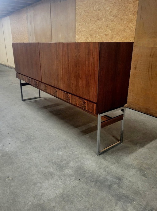 Aparador alto vintage de palisandro de la fábrica de muebles Aurora, 1960