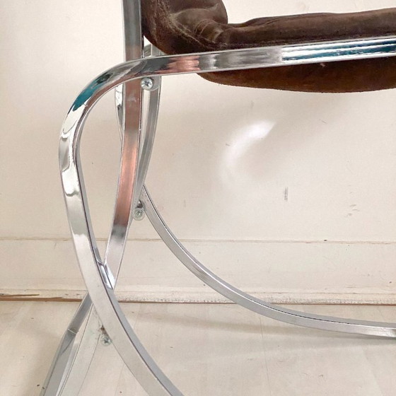 Image 1 of Vintage Italiaanse designstoel uit de jaren 70.