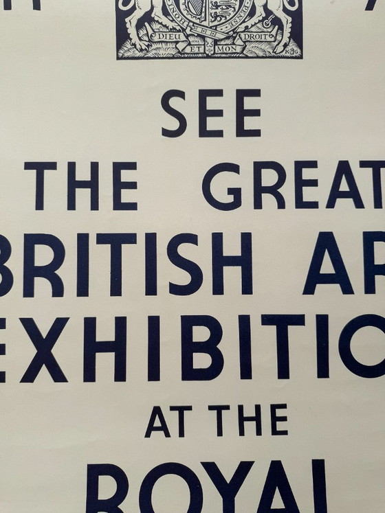 Image 1 of Grand art britannique, 1934 – Réimpression de l'affiche d'exposition, imprimée au Royaume-Uni
