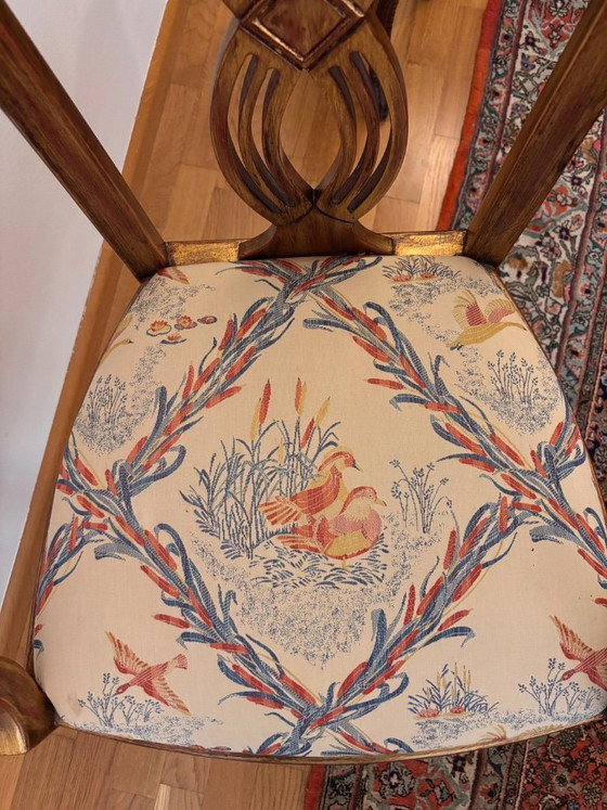Image 1 of Table ovale exclusive en verre avec 6 fauteuils