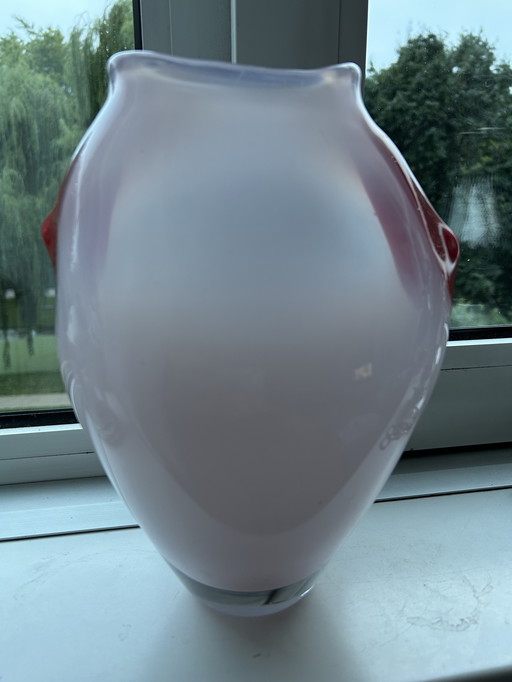 Paul Spannenberg 2005 vase en verre de Leerdam