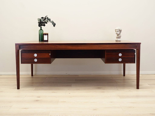 Diplomate rosewood desk, Danish design, 1970s, designer: Finn Juhl, manufacturer: France & Son