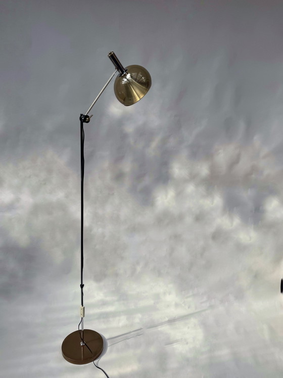 Image 1 of Lampadaire vintage réglable de Dijkstra, design de l'ère spatiale, Pays-Bas, années 1970