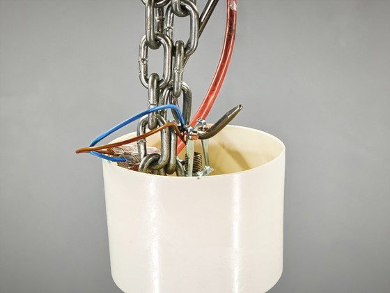 Image 1 of Pair of Czech Space Age UFO Pendant Lights, 1960s