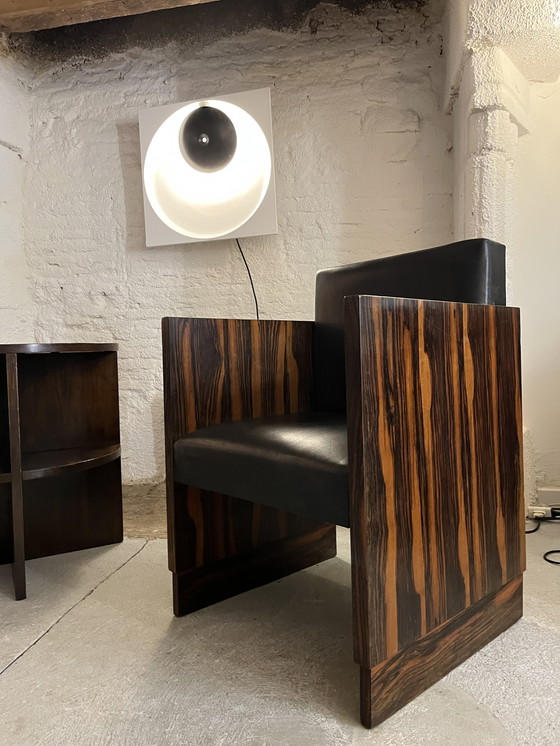 Image 1 of Tavolino e poltrona Art Déco in palissandro