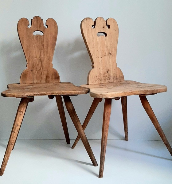 Image 1 of Brutalist farm chairs Tyrol 4