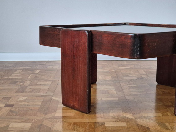 Image 1 of Vintage Italiaanse bijzettafels van Gianfranco Frattini voor Cassina, set van 3.