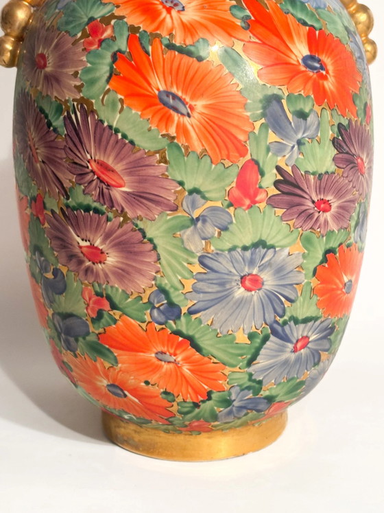 Art Deco Vase F.A.C.I. Ceramics Civita Castellana 1940s (photo 3 of 13)