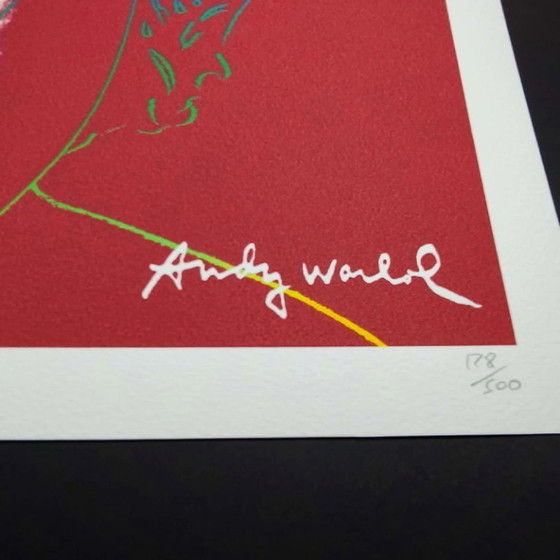 Image 1 of Lithographie d'Andy Warhol en édition limitée par CMOA, numérotée au crayon.