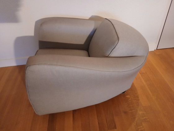 2 Label Pantai Armchairs, Label Van den Berg, Textile, Grey (photo 2 of 5)