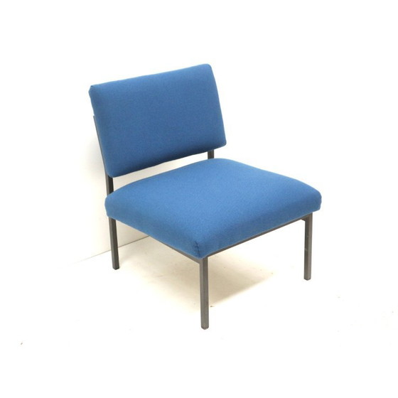 Image 1 of 3x Vintage blauwe fauteuils uit de jaren ’70