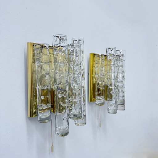 Pair of Doria Leuchten wall lamps sconce , 1970s