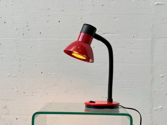 Image 1 of Lampada da tavolo con braccio flessibile nero di Lumes Lamps, anni '80.