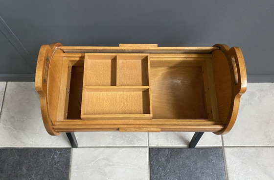 Image 1 of Boîte à couture en forme de rouleau, de John Groen LZH, Pays-Bas, années 1960