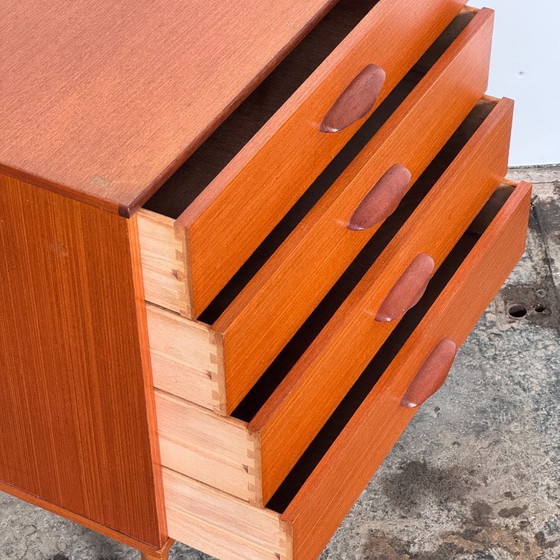 Image 1 of Teak Sideboard with 4 Drawers, 1960s — Mid-Century Design