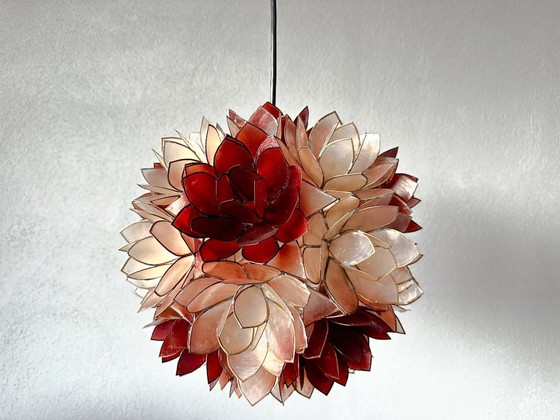 Image 1 of Vintage Capiz pendant lamp