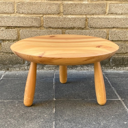Vintage IKEA PS "Karljohan" Solid Wood Stool / Side Table - Christian Halleröd 1990s