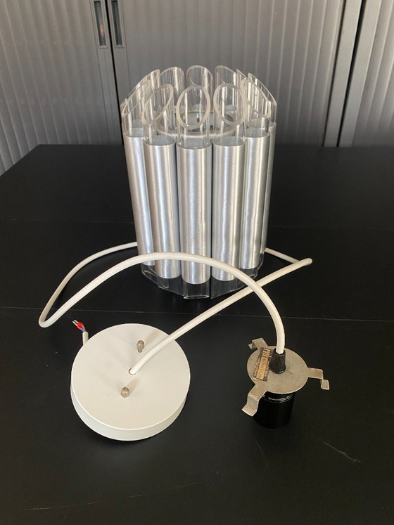 Raak Septiem B-1205 Lampada a Sospensione da Soffitto in Alluminio Plexi Vintage 1960 (photo 16 of 20)