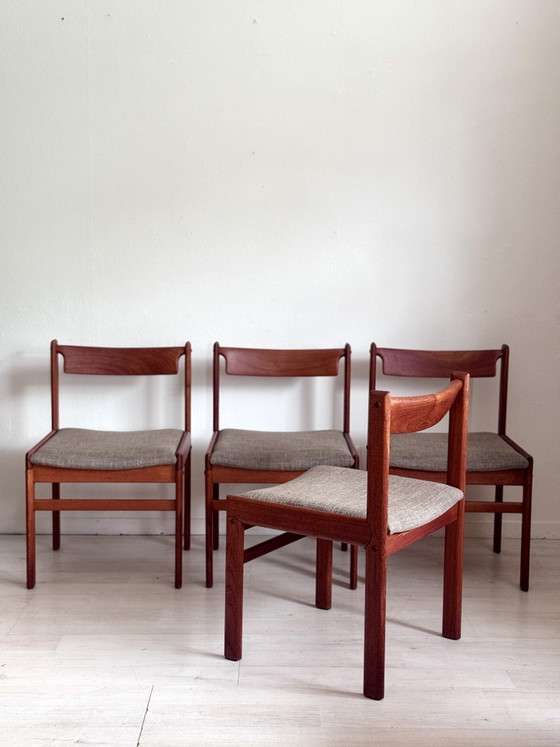 Image 1 of 4 dining chairs H.W. Klein for Bramin – teak – 1960s