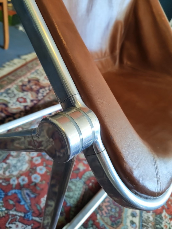 Plona by Giancarlo Piretti – Castelli, Folding chairs, Aluminium, Leather (photo 9 of 15)