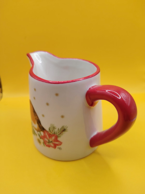 Image 1 of Marjolein Bastin Porzellan Zuckerdose & Milchkännchen Die Spiegelburg, Verlag Coppenrath, Winterdekor