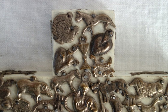 Image 1 of Wundertätiges Kreuz der Estela Ogazon, Religiöse Volkskunst, Mexiko
