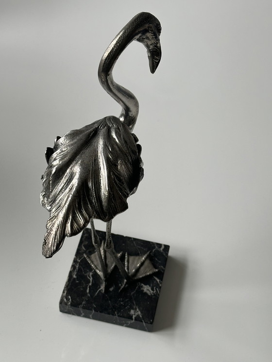 Image 1 of Flamant vintage en métal Mauro Manetti Style