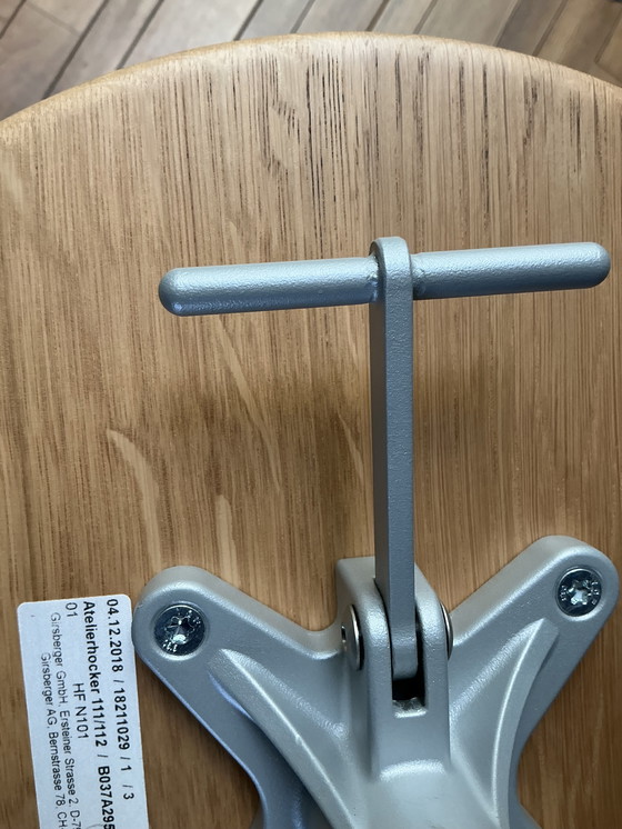 Image 1 of Girsberger Height Adjustable Studio Stool/Bar Stool