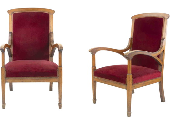 Image 1 of Kunstenaar XX eeuw, Paar Midcentury Fauteuils 2000