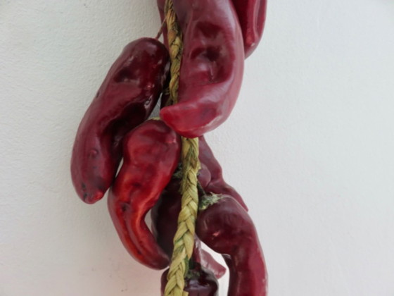 Image 1 of Corde de piments d'Espelette, Pays Basque, France, 60s'-70s'