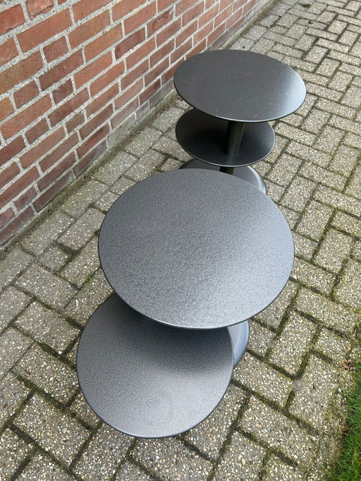 2x Leolux Cyclo side tables 2nd generation