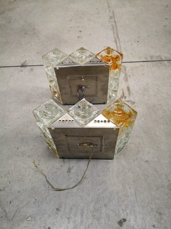 Image 1 of Paar Wandleuchten von Albano Poli für Poliarte