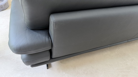 Image 1 of Rochebobois 3-zitbank Envergure zwart leer