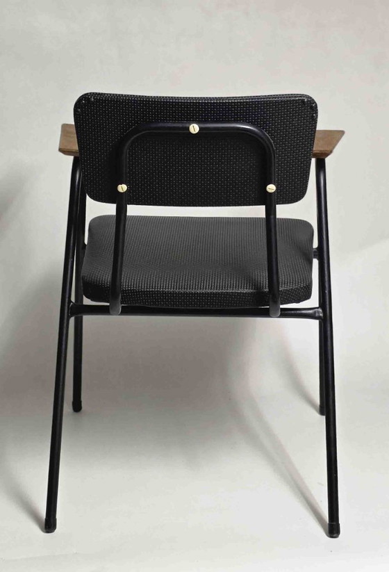 Vintage Meurop Armchair – Metal, Wood (photo 2 of 7)