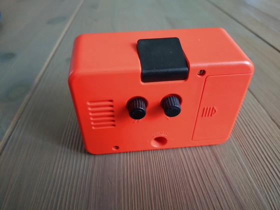 Orange 70s Alarm Clock Philips – Plastic, Plexiglass (photo 3 of 5)