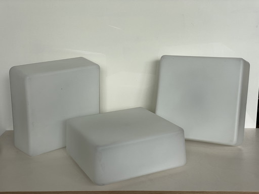 Set (3x) Vintage RZB DKN Ceiling Lamp
