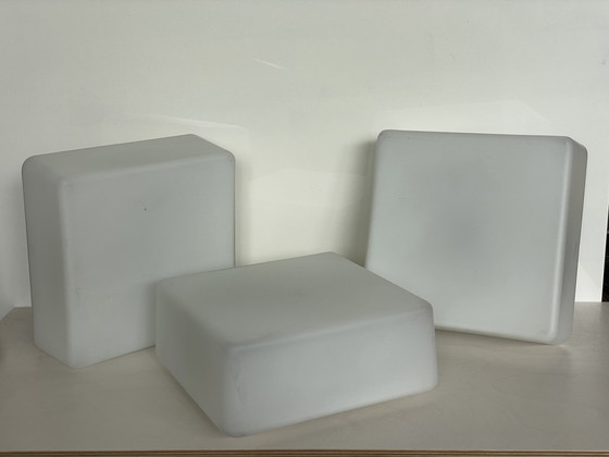 Image 1 of Set (3x) Vintage RZB DKN Ceiling Lamp