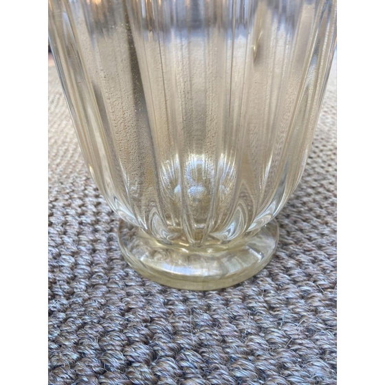 Image 1 of Vintage Murano glass vase by Toso, 1980