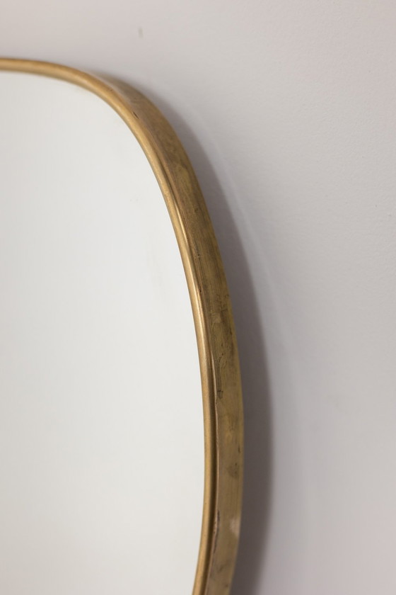 Image 1 of Pair of Mirrors in the Taste of Gio Ponti. Circa 1970.