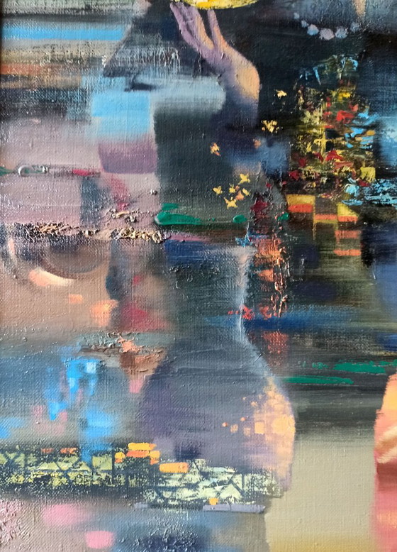 Original Oil Painting Abstract Figurative Expressionism New Day – Paintings & Drawings, Canvas (photo 6 of 11)