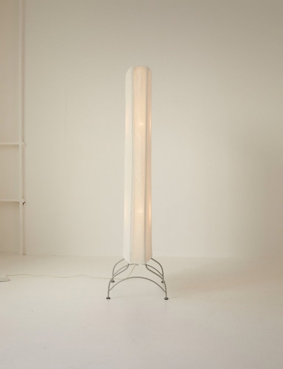 Image 1 of Lámpara de pie Dunker de Ikea, pantalla luminosa de diseño Hagberg, alrededor de 2005