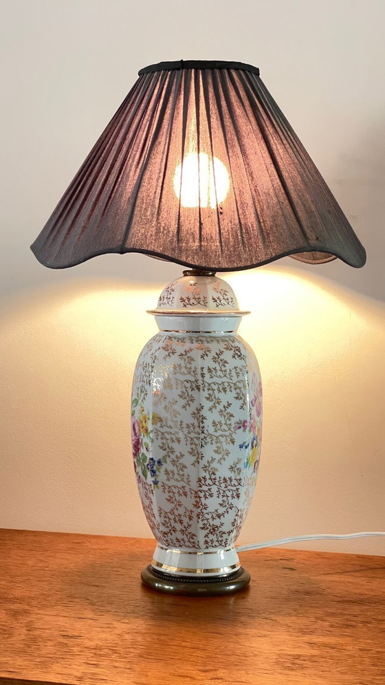 Image 1 of Lámpara de porcelana de Limoges, Francia