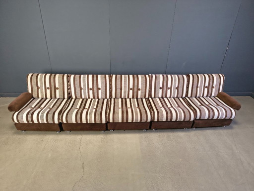 Ensemble de canapés modulaires des années 70 composé de 5 éléments, Allemagne
