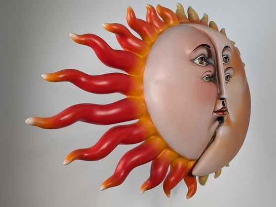 Image 1 of Scultura monumentale in cartapesta "Sol Eclipse" di Sergio Bustamante, 1997