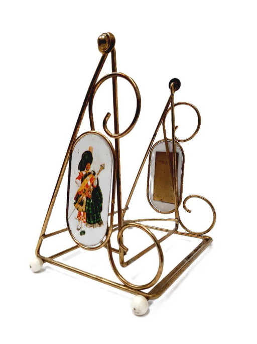 Vintage Brass Bottle Stand – Chivas Regal Display | Ornate & Collectible