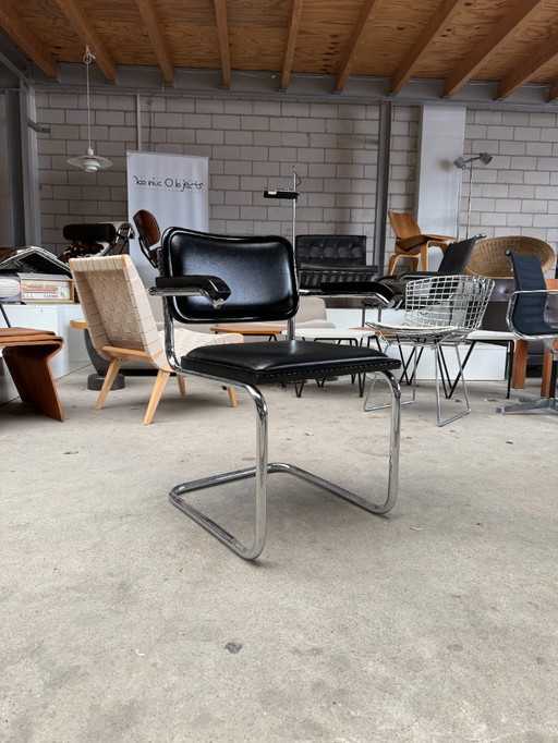 Fasem B32 Cesca Chairs by Marcel Breuer
